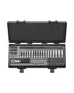 Force Hylsysarja 1/4" 4-13mm + Pitkät + 6-kolot - 2742-18