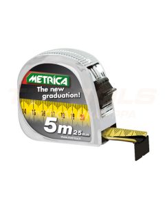 Metrica Rullamitta 5m/25mm Uusi Asteikko - 08665