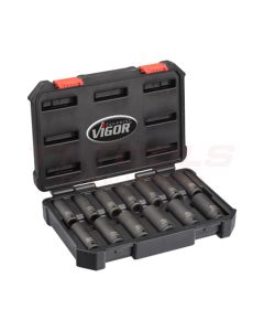 Vigor Konehylsysarja Pitkä 1/2" 10-24mm - V5550L
