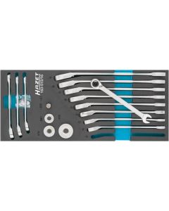 Hazet Räikkälenkkisarja 8-19mm + Adapterit - 163-515/16
