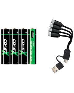 Coast Ladattava Paristo AAA 4x1,5V 750mAh - ZXAAA