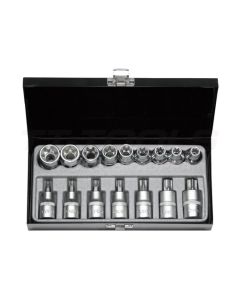 Force E+T-Torx-hylsysarja 1/2" 16-osaa - 4171