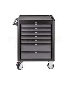 Vigor Työkaluvaunu Musta 7-Laatikkoa - V1901