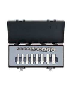 Force Hylsysarja + Pitkät 3/8" 1/4"-7/8" - 3193