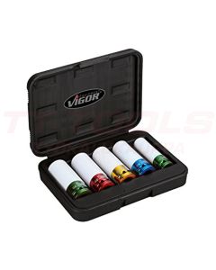 Vigor Vannehylsysarja 1/2" 15, 17, 19, 21, 22mm - V2257