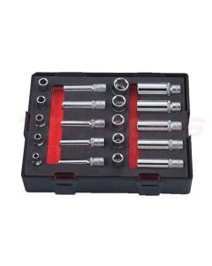 Force Hylsysarja 1/4" 5/32"-1/2” + Pitkät - K2205