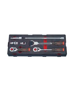 Force Räikkäsarja + Jatkot 3/8" 7-osaa - K30713
