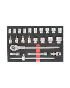 Force Hylsysarja 3/4" 19-46mm + 6-kolot - 6232