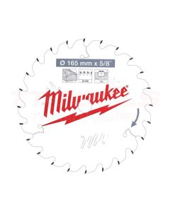 Milwaukee Pyörösahanterä 165x15.87x1.6mm Z24 - 4932471311