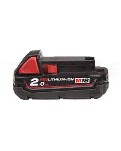 Milwaukee Vara-akku 18V 2,0Ah Li-Ion M18 B2 - 4932430062
