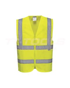 Portwest Keltainen Huomioliivi Vetoketjulla - C375YER