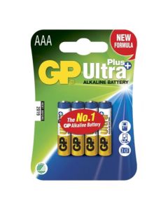 GP Ultra Plus Paristo 1,5V AAA LR03 4kpl - 151122