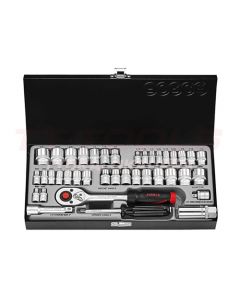 Force Hylsysarja 1/4" ja 3/8" 4-19mm + 3/16”-1/2” - 3391-5