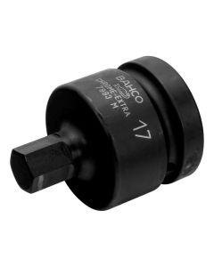 Bahco 6-kolokonehylsy 1" 19mm L.100mm
