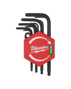 Milwaukee Lyhyt Torx-L-avainsarja T8-40 Pallopää - 4932492703